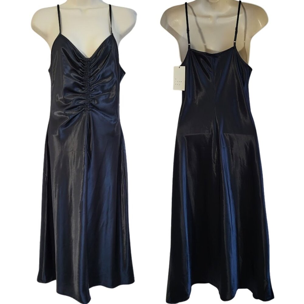 A NEW DAY Long Dark Fairy Black Slip Dress - New With Tags Women's S